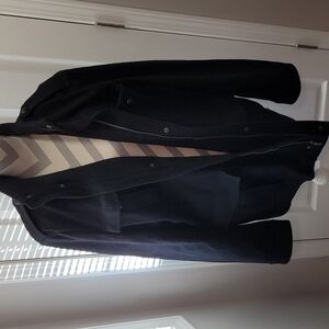 Express sz XL black wool coat